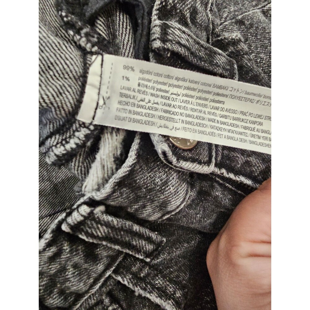 Zara Kids Black Demin Distressed Jeans Size 9 - Picture 6 of 6